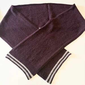 Brooks Brothers maroon wool blend unisex scarf 77"x10"